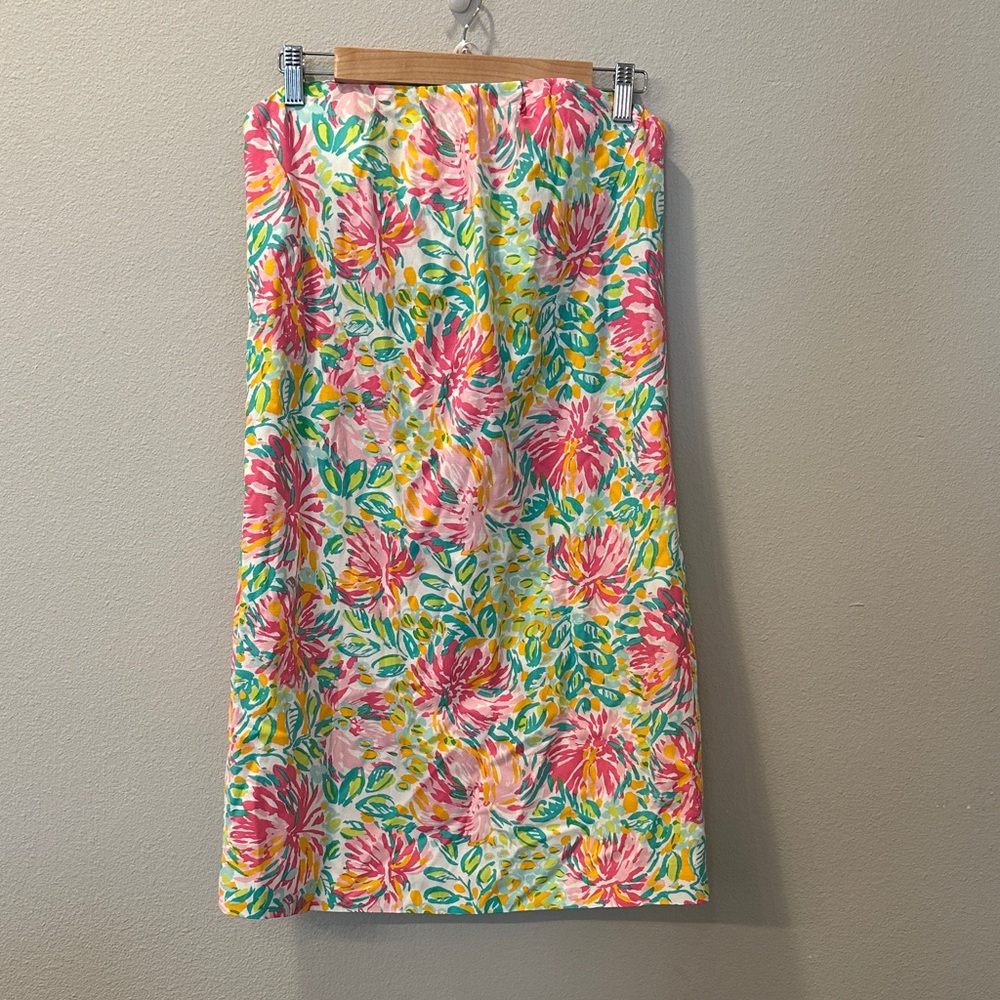 Lilly Pulitzer Strapless Floral Dress